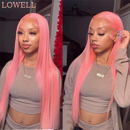 Pink Lace Front Wig Human Hair for Women 13X4 Hd Lace Frontal Wig Brazilian 613 13X6 Colored Straight Lace Front Wigs