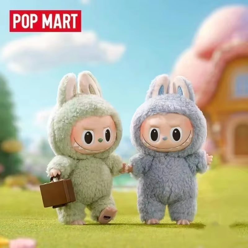 POPMART Original Labubu 100%Genuine Version the Monster Macaroon Blind Box Vinyl Face Series Keychain Bag Pendant Collectible